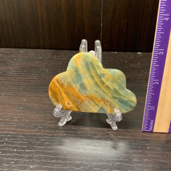 Argentinian Blue Calcite Cloud with Easel Stand, Boho Decor, Kids Bedroom Decor - Picture 6 of 9